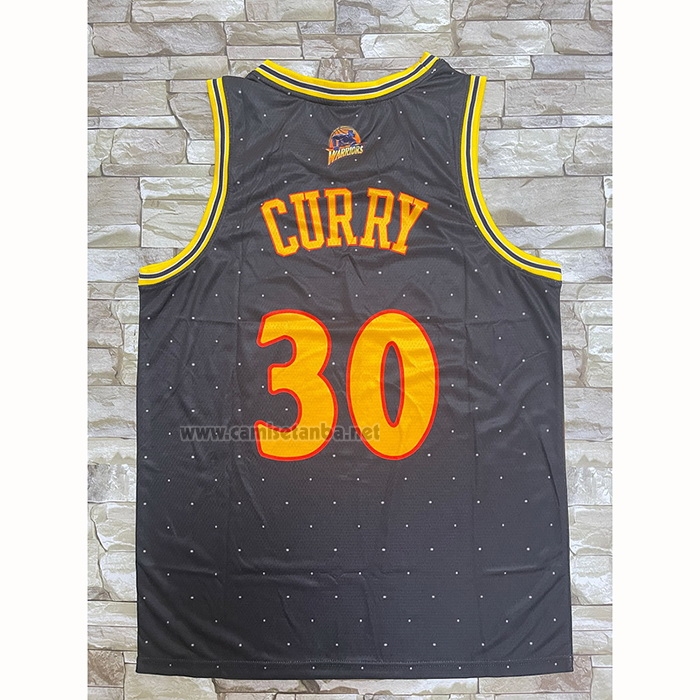 Camiseta Golden State Warriors Stephen Curry #30 Mitchell & Ness MVP Negro
